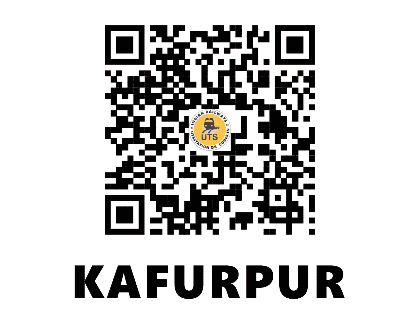 UTS QR Code for KAFURPUR - KFPR - NR (UTTAR PRADESH)
